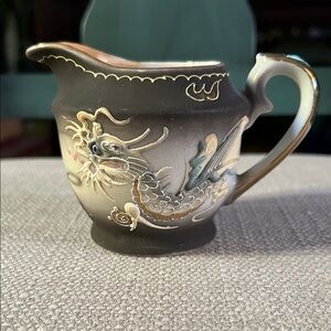 Vintage Japanese Dragonware Moriage Creamer